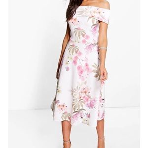 Sleeveless Floral Skater Dress